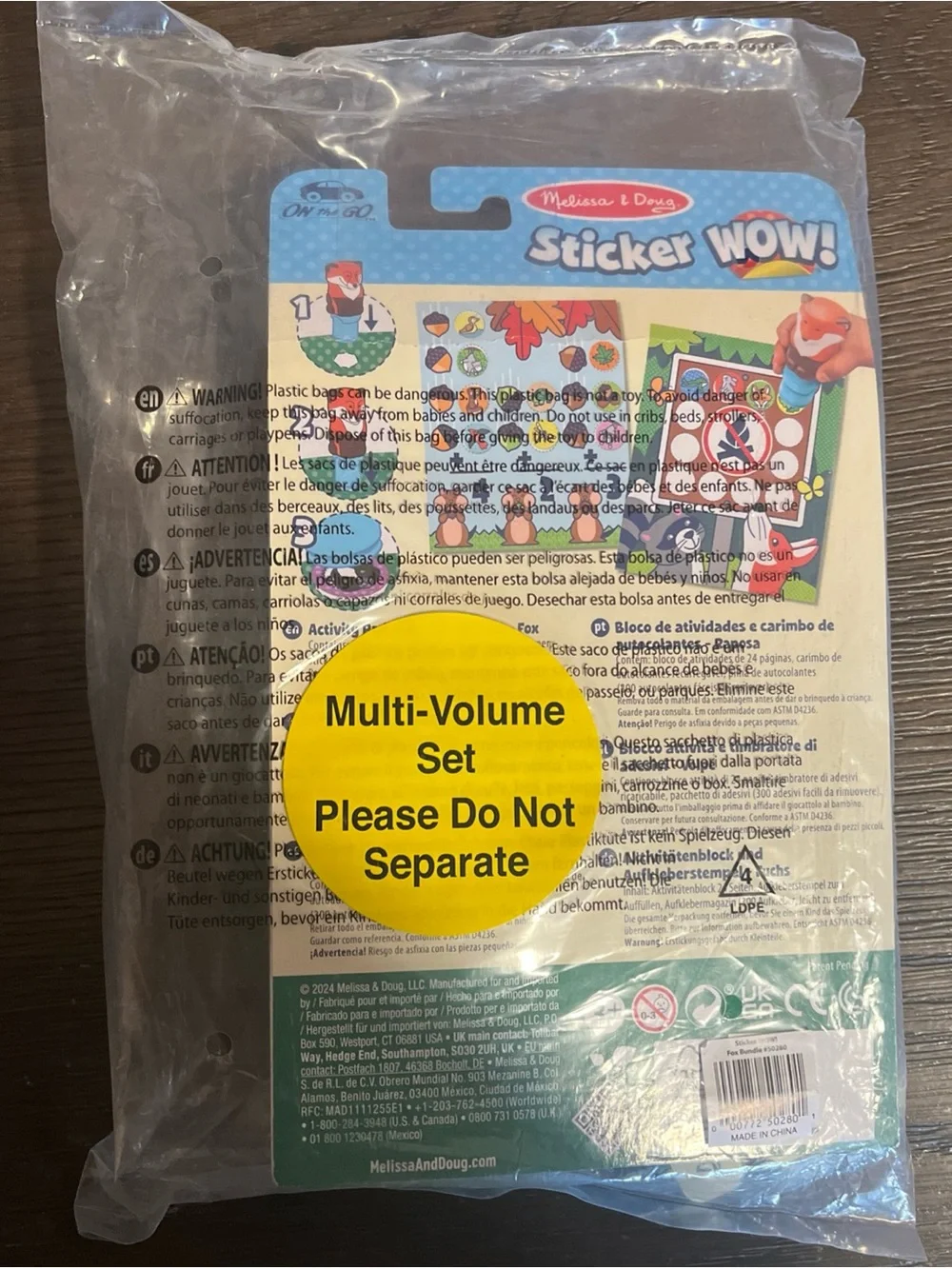 Melissa & Doug Sticker Wow Fox Bundle